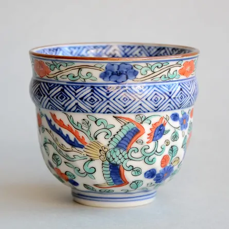 Shōami Iroe Hōō Small Yunomi 