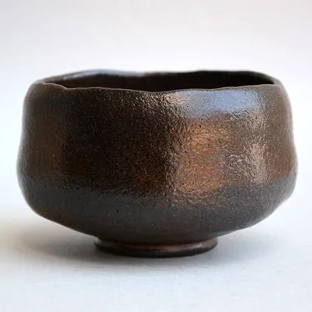 黒楽茶碗長次郎紙屋黒写し 茶器＆茶道具 抹茶碗 - Sazen Tea