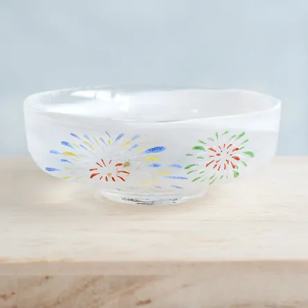 Glass Badarai Chawan Hanabi 