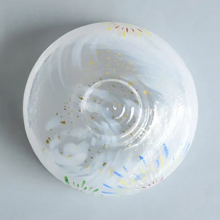 Glass Badarai Chawan Hanabi 