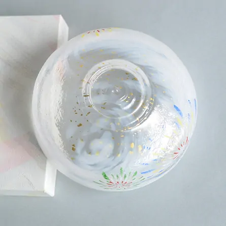Glass Badarai Chawan Hanabi 
