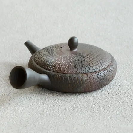 玉光 火窯変極平ビリ急須