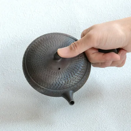 玉光 火窯変極平ビリ急須