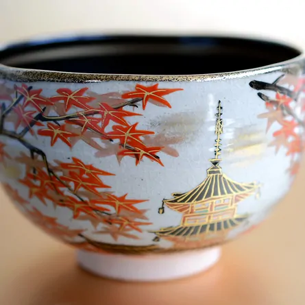 Chawan Kenzan Kiyomizudera Momiji 