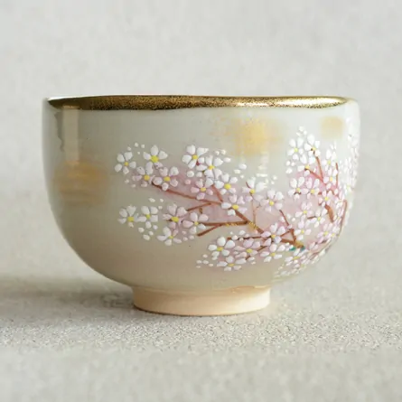 茶盌  狩宿の下馬桜