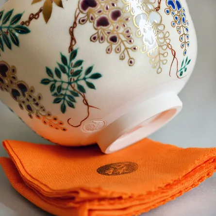 Chawan  Ninsei Fuji no Hana