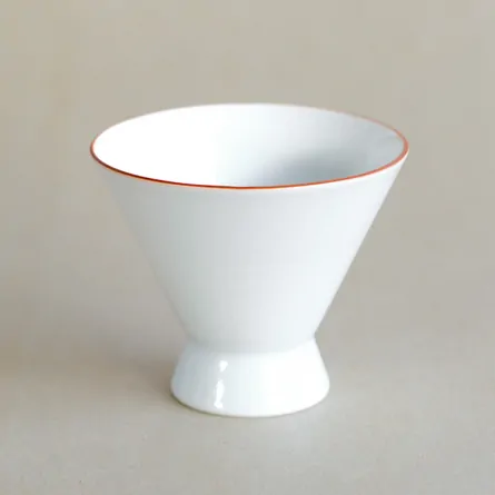 白磁反型湯呑 小