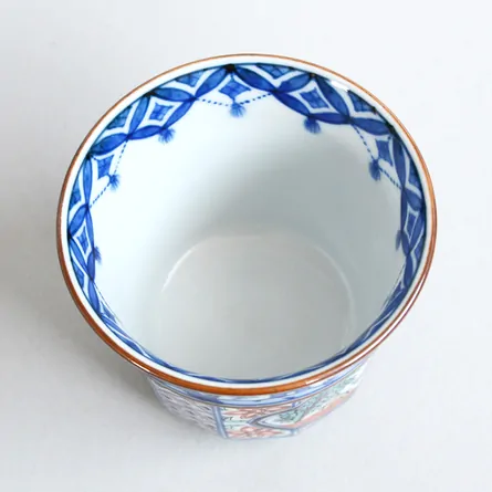Shōami Iroe Obisansui Small Yunomi 