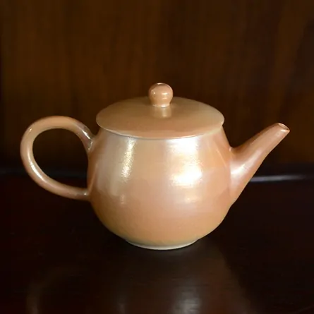 鑑月焼　後手急須