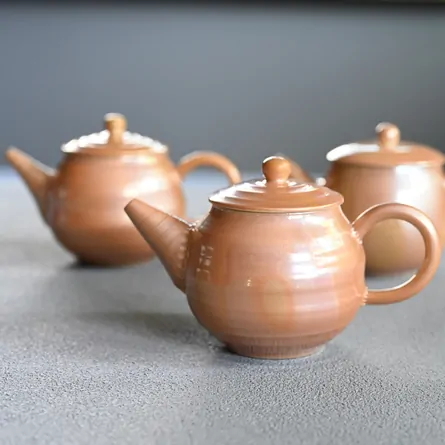 鑑月焼　後手急須