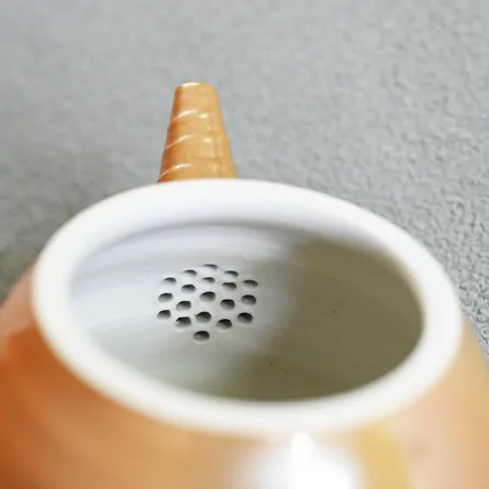 鑑月焼　後手急須