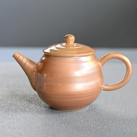 鑑月焼　後手急須