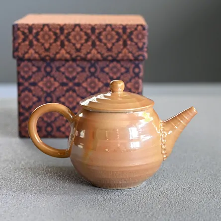 鑑月焼　後手急須