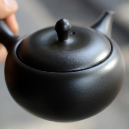 高資黒曜急須 大