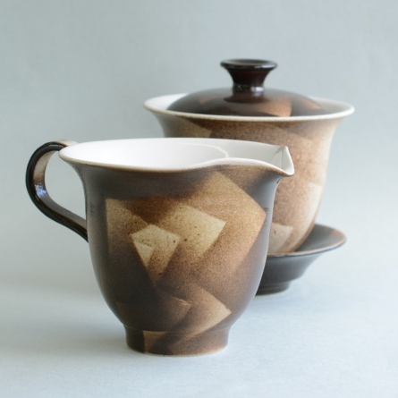 市松湯冷し　茶色