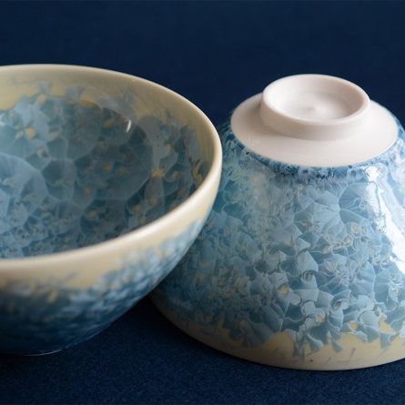 花結晶 抹茶碗 縹（はなだ） 茶器＆茶道具 抹茶碗 - Sazen Tea