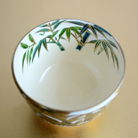 茶碗 金地 雪竹 加藤如水 茶器＆茶道具 抹茶碗 - Sazen Tea