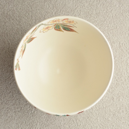 茶碗白釉桜