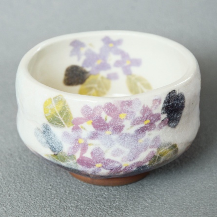 小茶碗　紫陽花