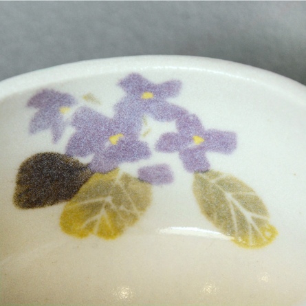 小茶碗　紫陽花