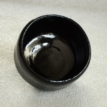 茶碗 黒楽 龍 松楽