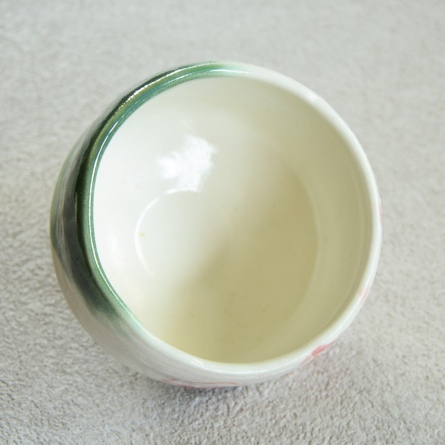 小茶碗 紅白龍