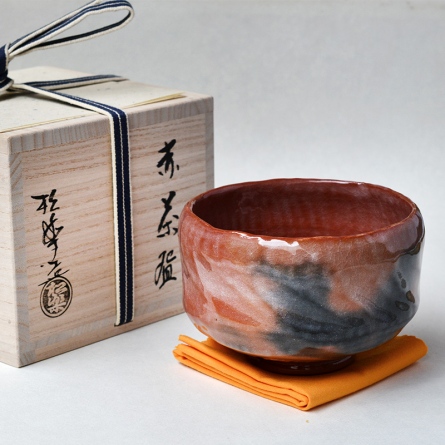 茶道具 抹茶碗 赤楽 高台寺窯でございます。 | 茶道具 赤楽茶碗 高台寺 