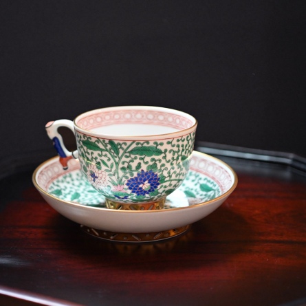 Herend トゥッピーニの薔薇ラージカップ&ソーサー