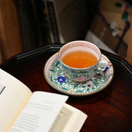 Herend トゥッピーニの薔薇ラージカップ&ソーサー