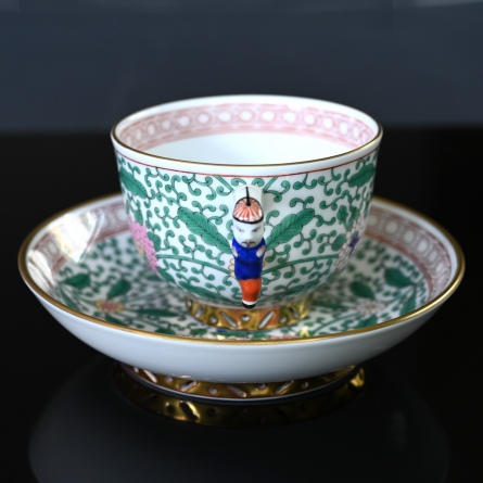 Herend トゥッピーニの薔薇ラージカップ&ソーサー