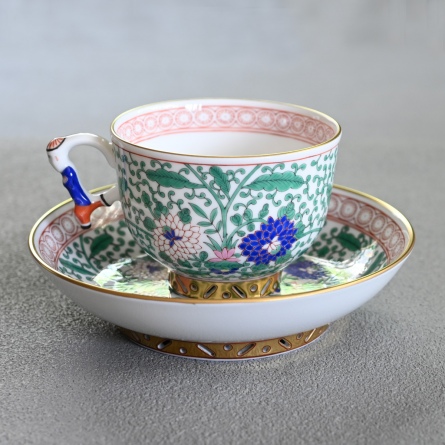 Herend トゥッピーニの薔薇ラージカップ&ソーサー