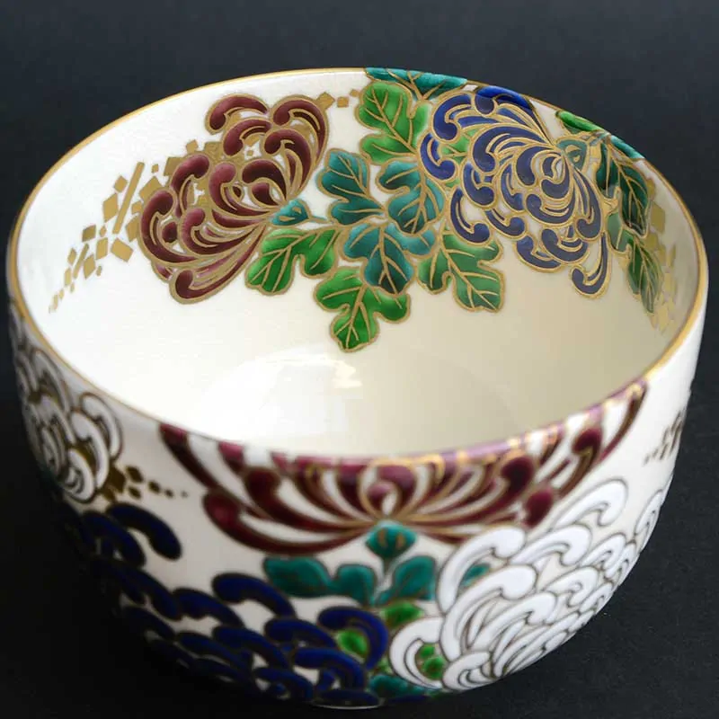 茶碗 仁清 盛菊 茶器＆茶道具 抹茶碗 - Sazen Tea