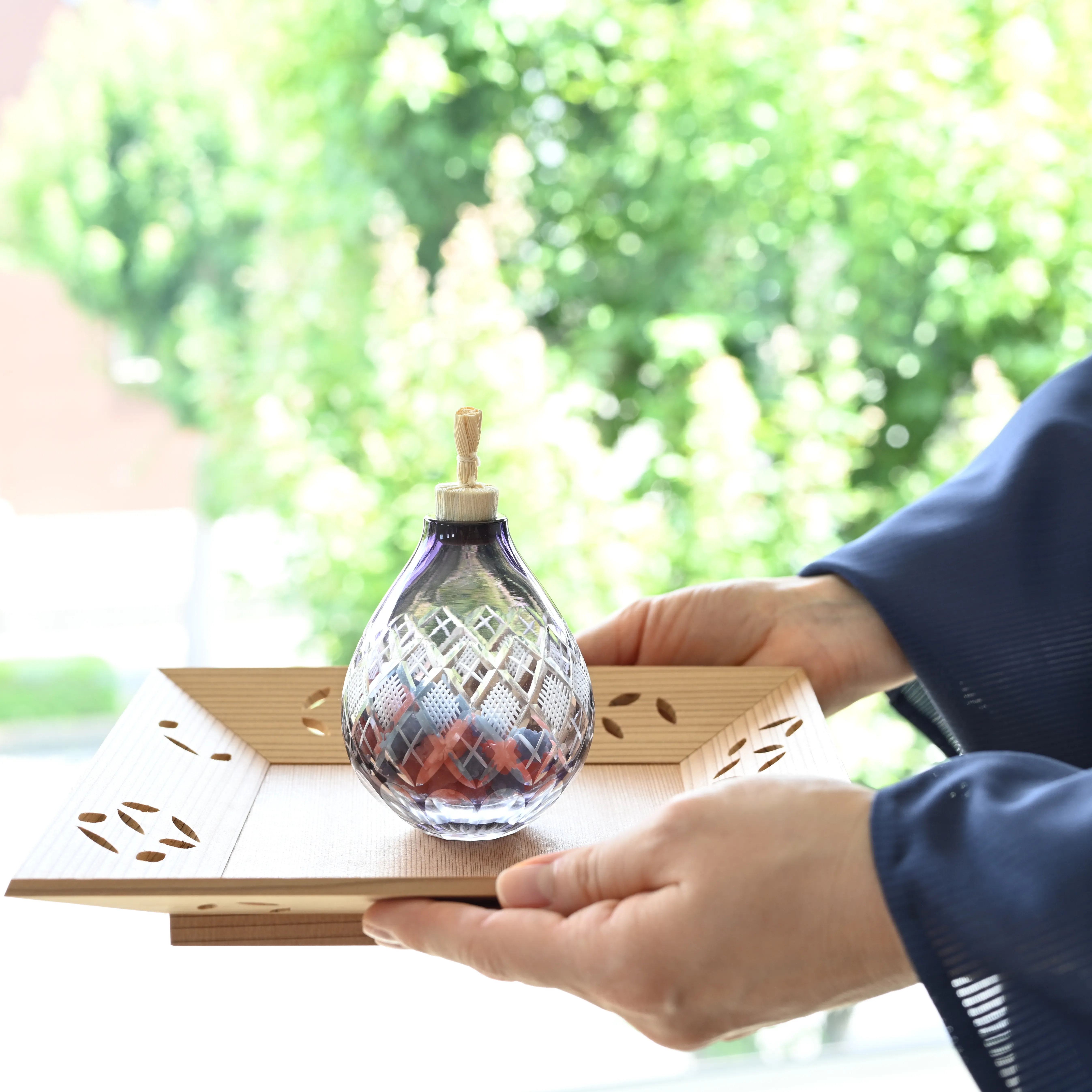 江戸切子振出江戸紫 茶道具 その他 - Sazen Tea