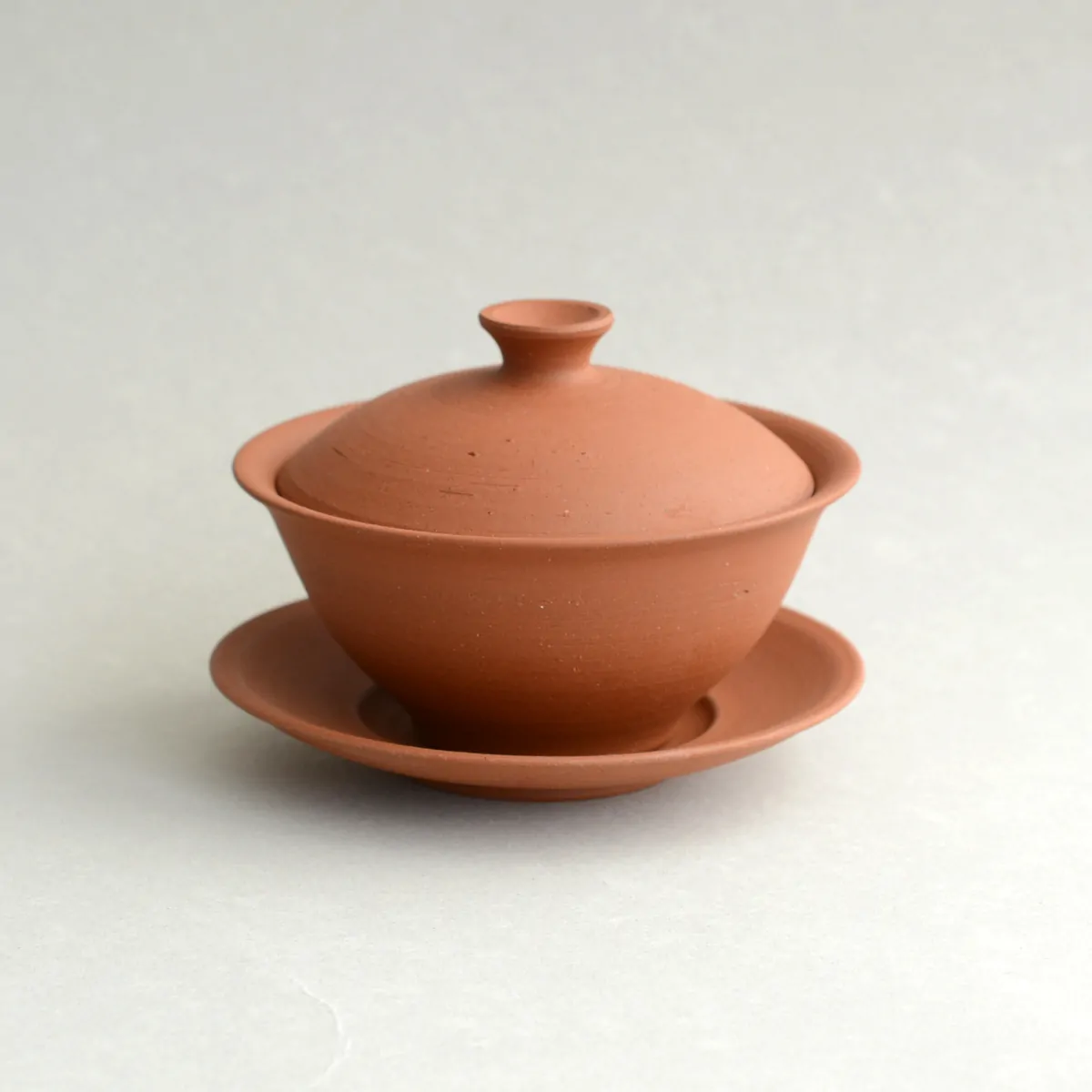 淳蔵本朱泥蓋碗 急須 蓋碗 - Sazen Tea