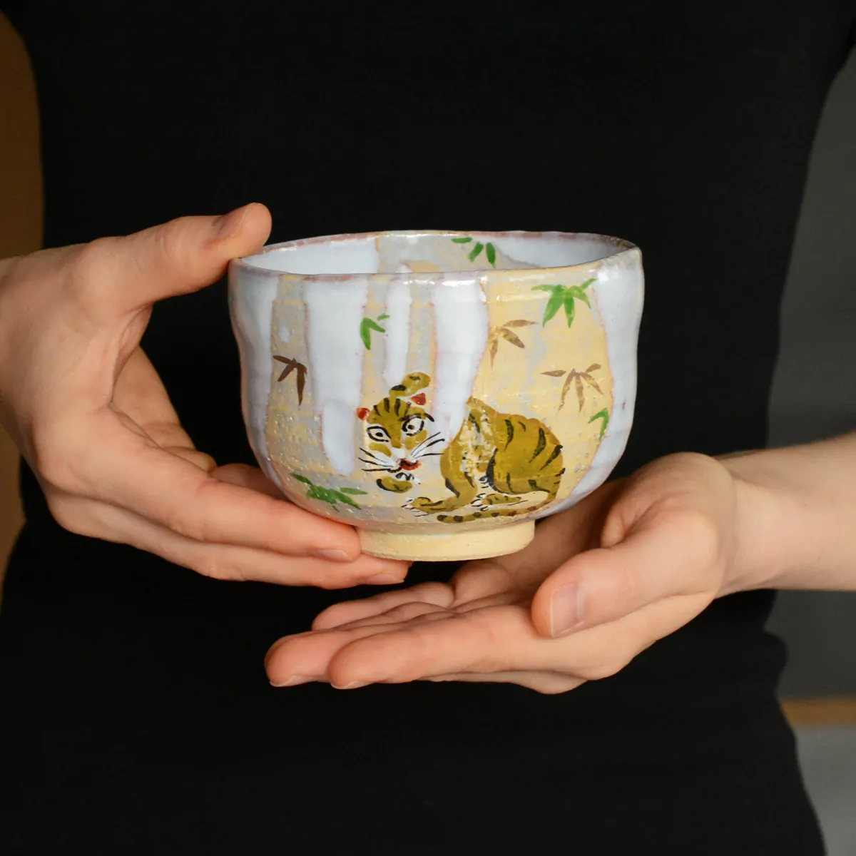 茶碗 掛分け 竹に虎 茶器＆茶道具 抹茶碗 - Sazen Tea