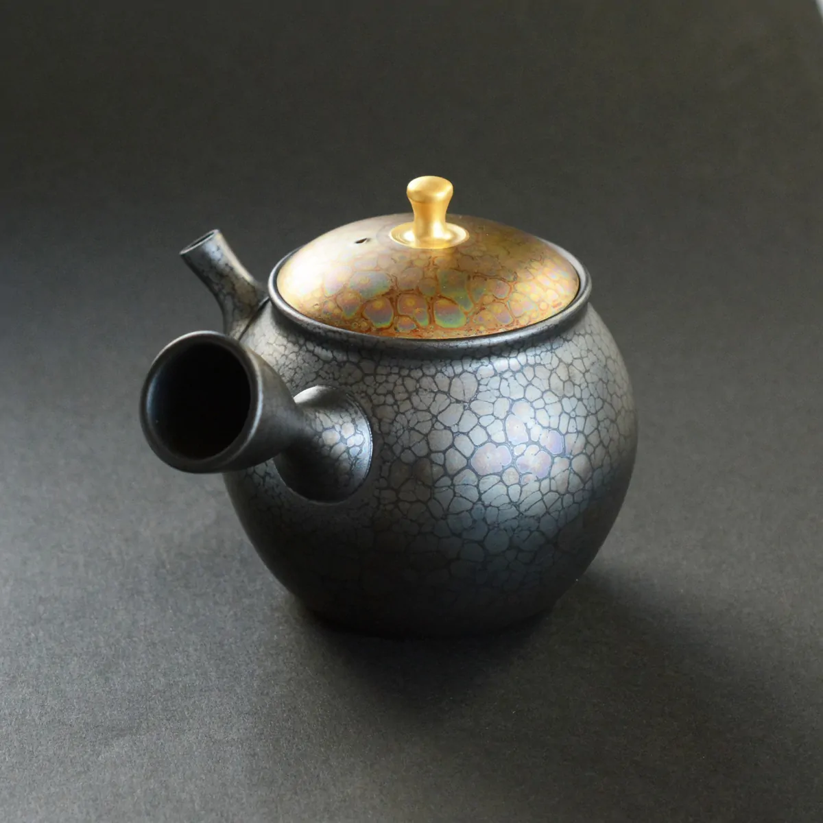 昭龍 極蓋金摘み急須 急須 横手急須 - Sazen Tea