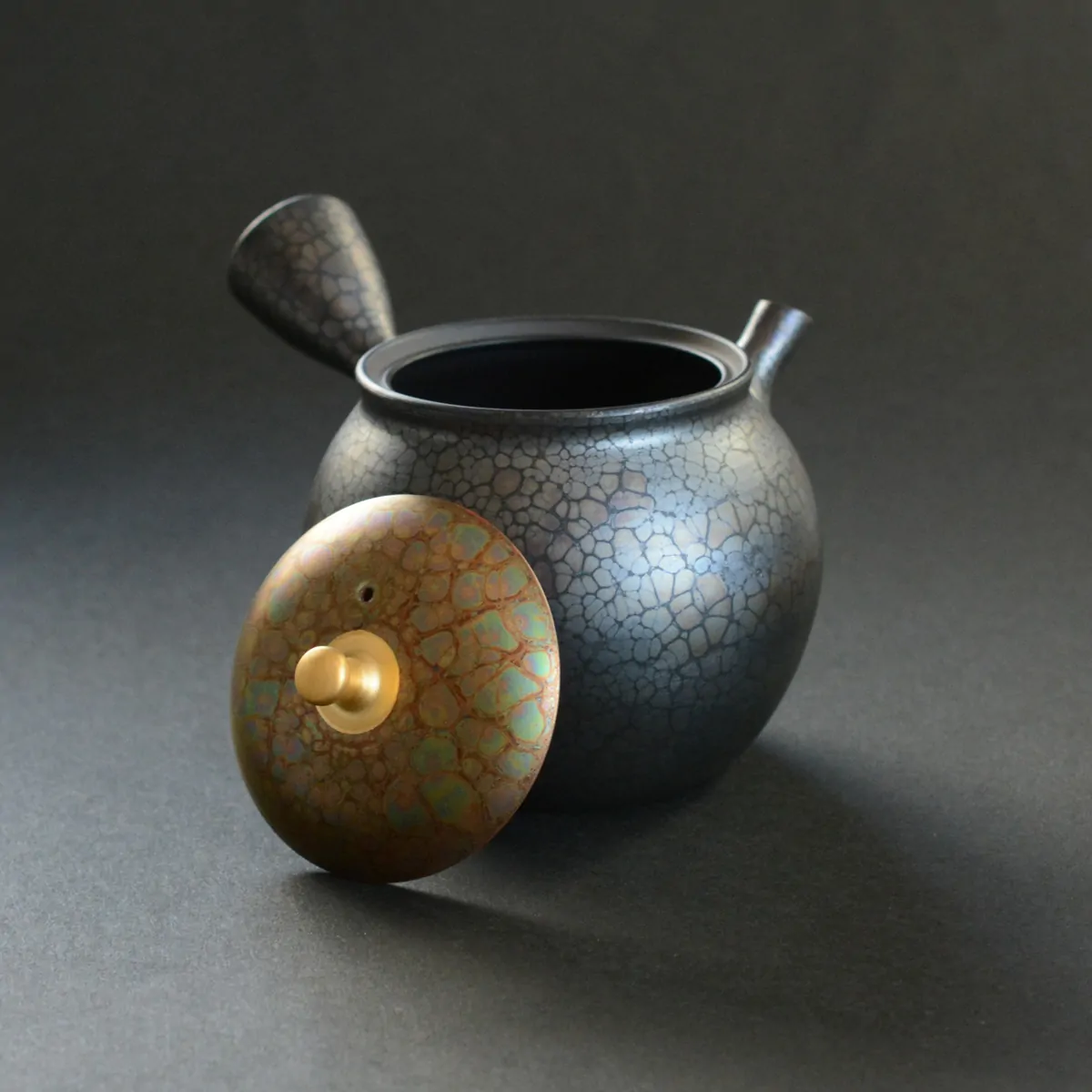 昭龍 極蓋金摘み急須 急須 横手急須 - Sazen Tea