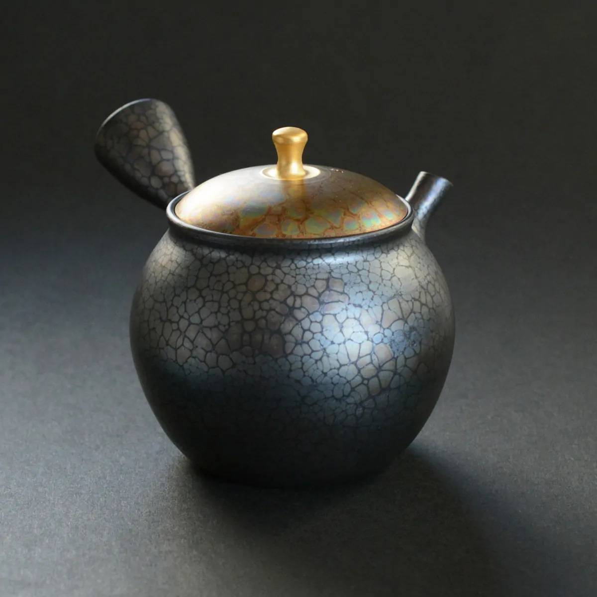 昭龍 極蓋金摘み急須 急須 横手急須 - Sazen Tea