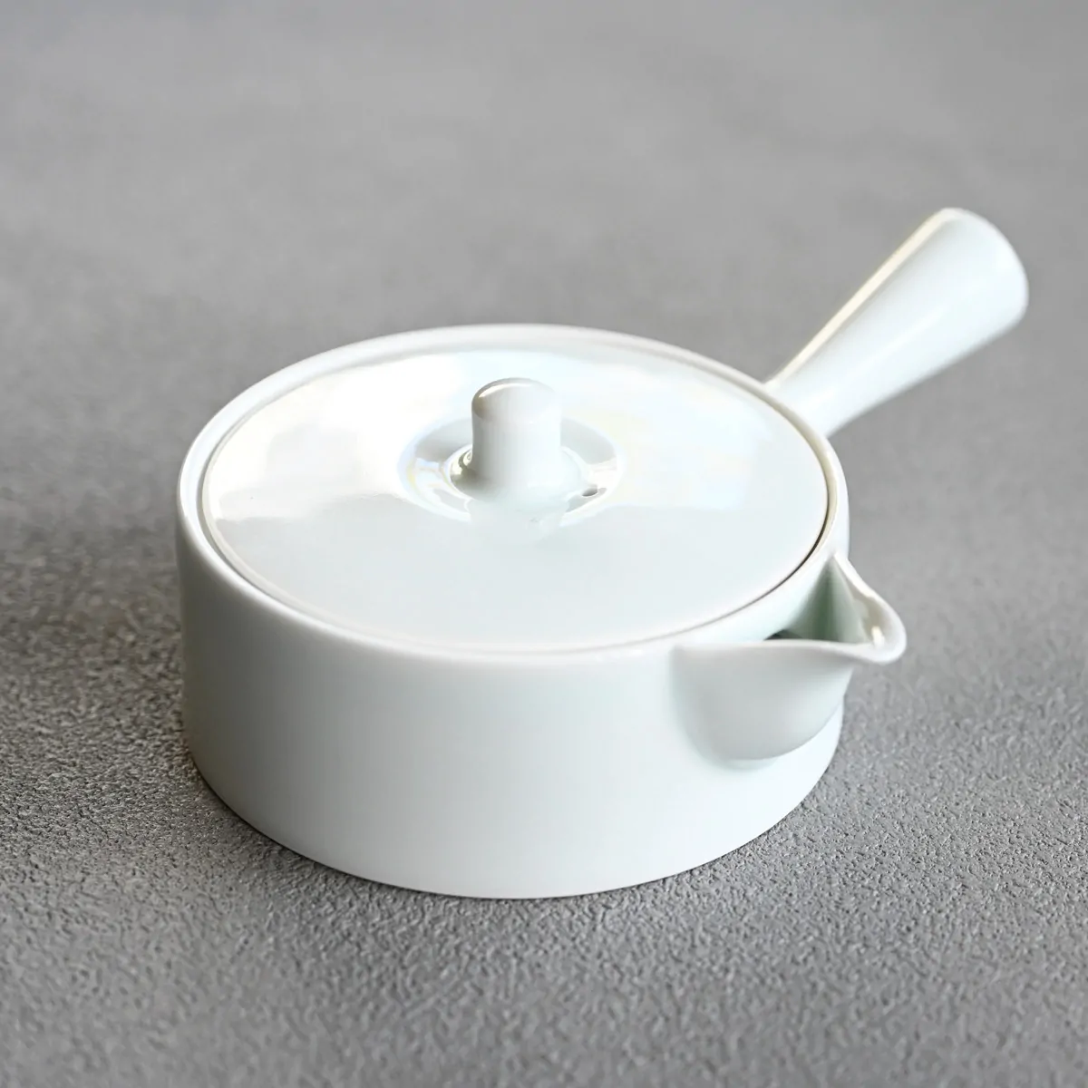 青白磁切立平急須 急須 横手急須 - Sazen Tea