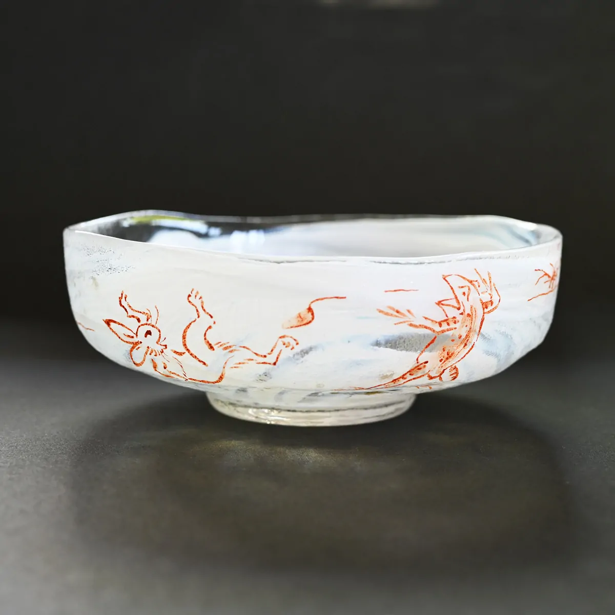 硝子馬盥茶碗 鳥獣戯画 茶器＆茶道具 抹茶碗 - Sazen Tea