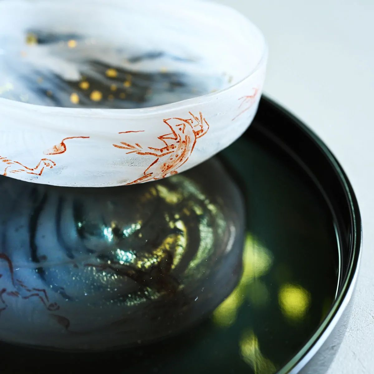 硝子馬盥茶碗 鳥獣戯画 茶器＆茶道具 抹茶碗 - Sazen Tea