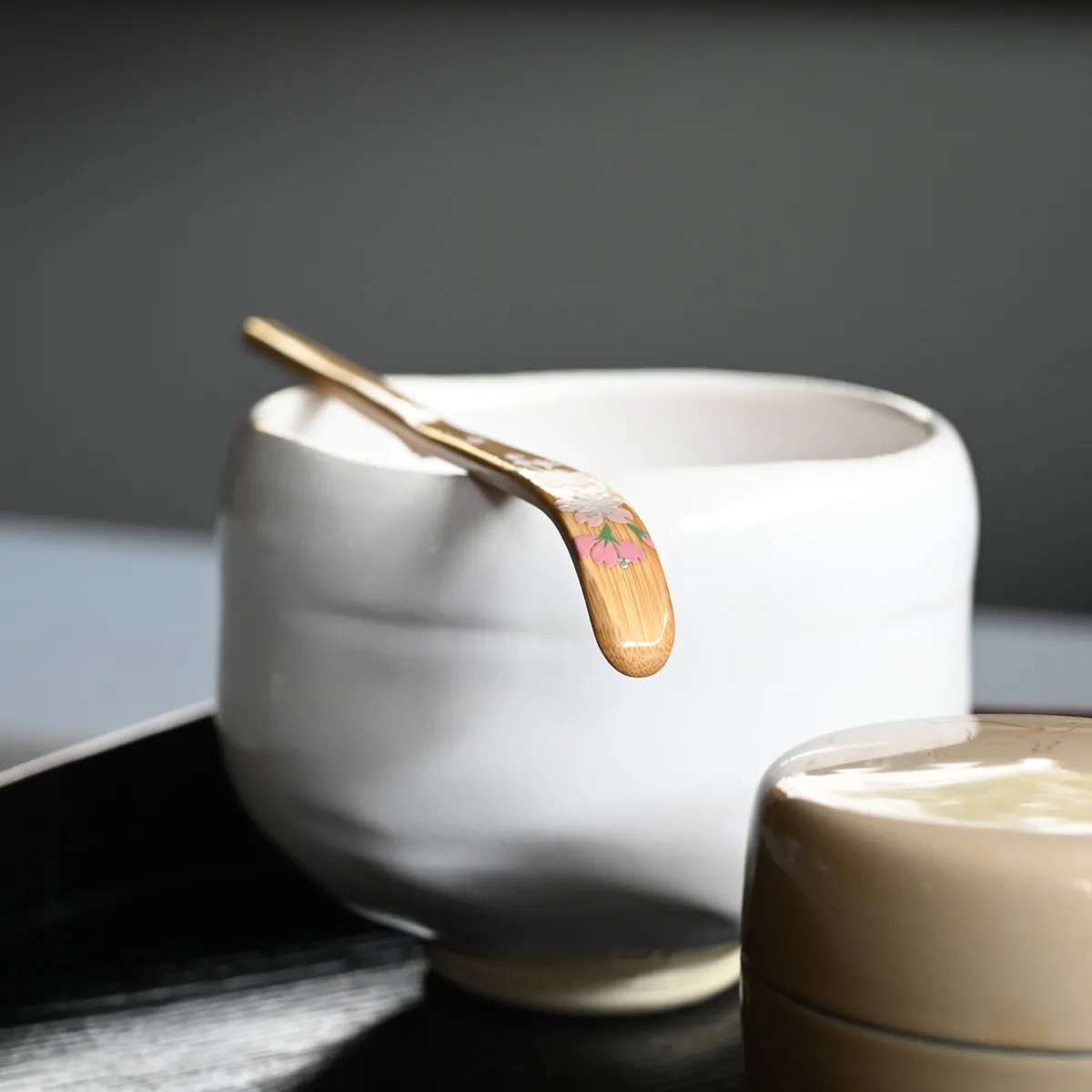 白竹 茶杓 桜 茶道具 茶筌 & 茶杓 - Sazen Tea
