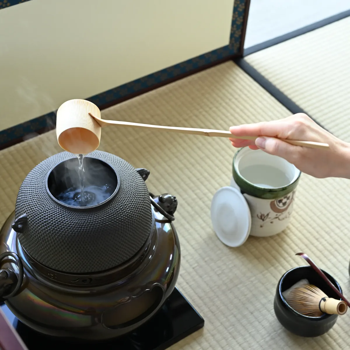 柄杓 名作悠筌 風炉用 茶道具 茶筌 & 茶杓 - Sazen Tea