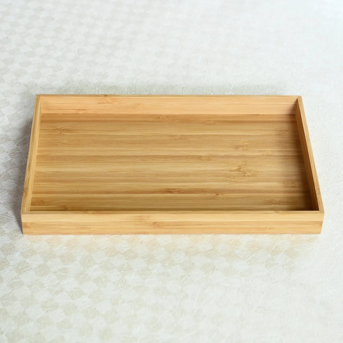 竹寄木長角盆 茶道具 盆 & 茶托 - Sazen Tea
