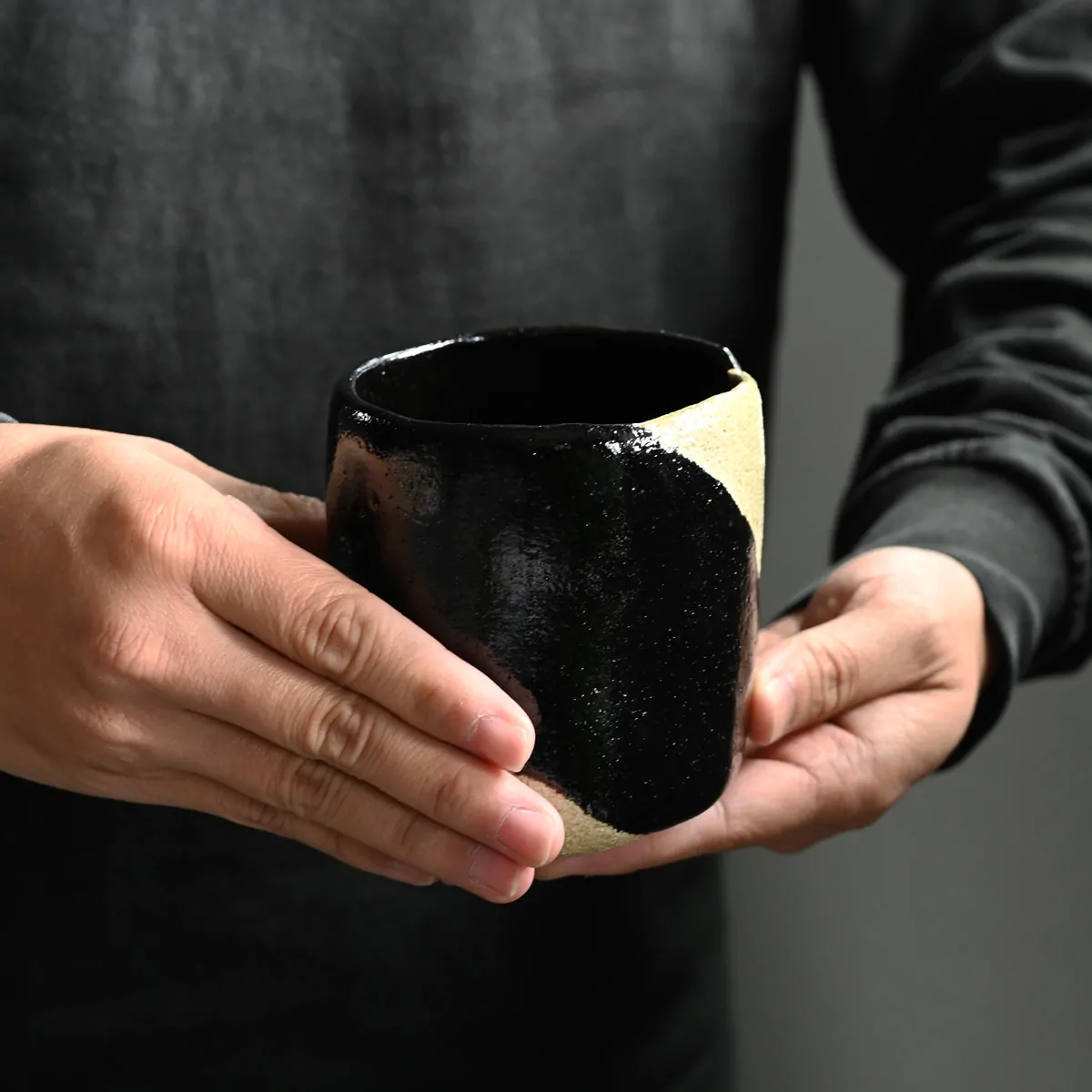 筒茶碗 空中写 寒月 茶器＆茶道具 抹茶碗 - Sazen Tea