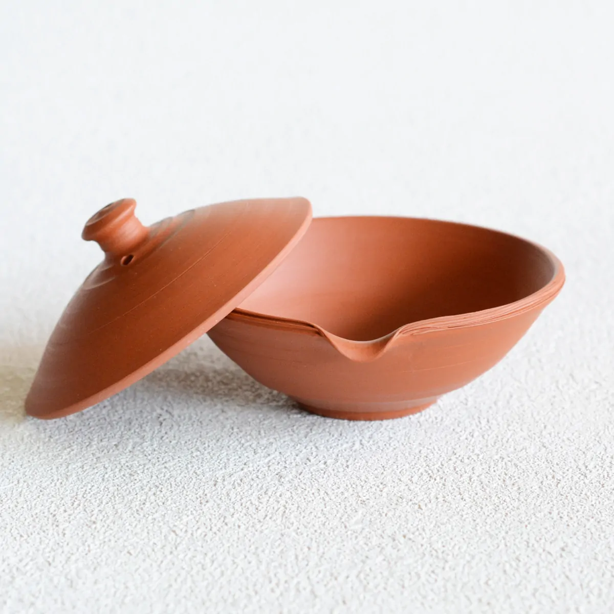 風月朱泥筋引平型絞り出し 急須 絞り出し - Sazen Tea
