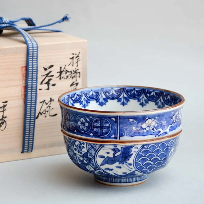昭阿弥 祥瑞捻茶碗 茶器＆茶道具 抹茶碗 - Sazen Tea