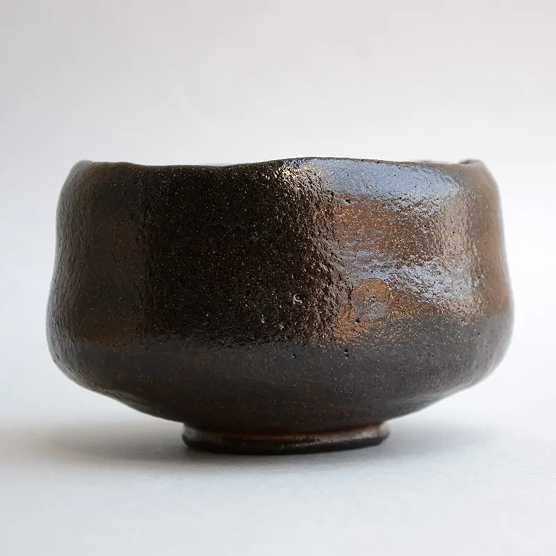 黒楽茶碗長次郎紙屋黒写し 茶器＆茶道具 抹茶碗 - Sazen Tea