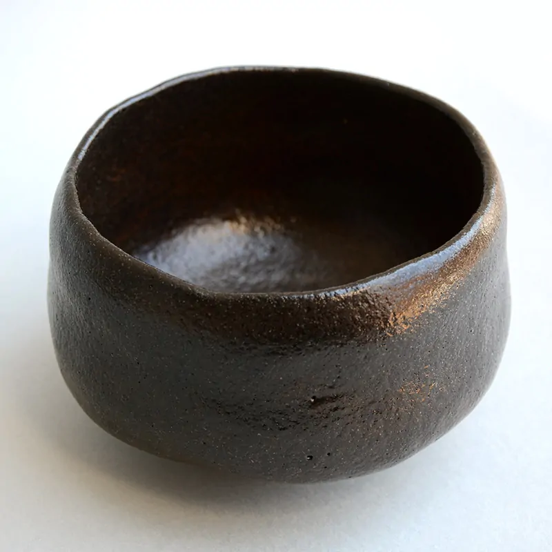 黒楽茶碗長次郎紙屋黒写し 茶器＆茶道具 抹茶碗 - Sazen Tea