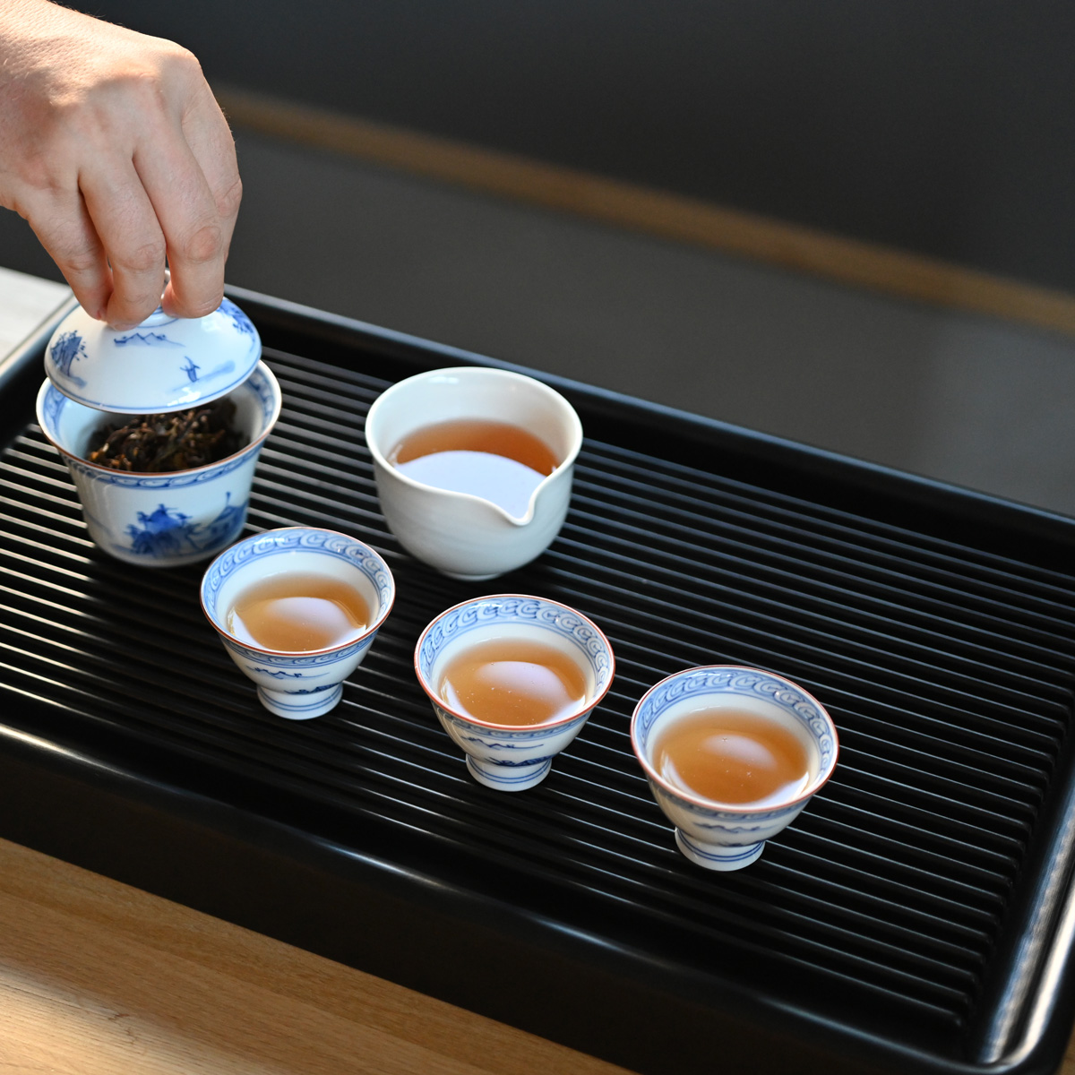 ベークライト製茶盤 茶道具 盆 & 茶托 - Sazen Tea